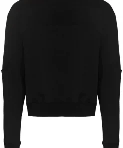 ( Nouvelle Collection ) Rick Owens 09 BLACK Sweat à Encolure Ronde Homme