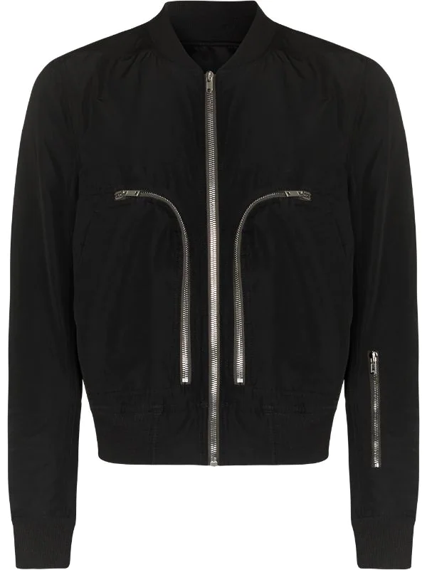 ( Nouvelle Collection ) Rick Owens Veste Bomber Bauhaus à Détails De Zips 09 BLACK 3 ( Nouvelle Collection ) Rick Owens Veste Bomber Bauhaus à Détails De Zips 09 BLACK