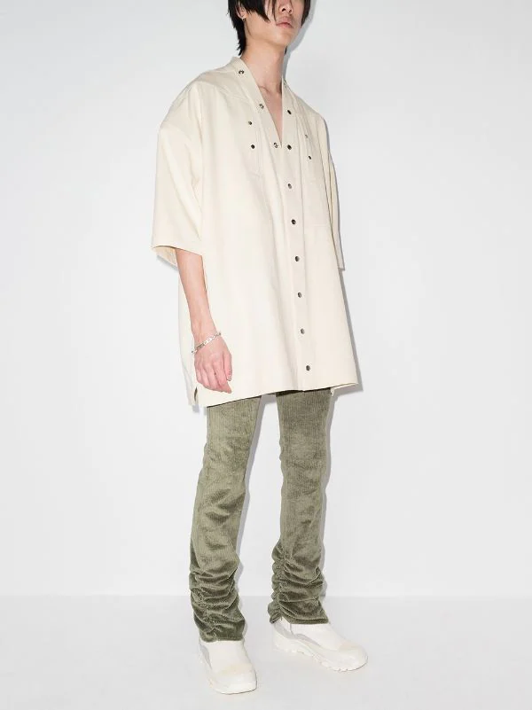 ( Nouvelle Collection ) Rick Owens Chemise Faun à Boutons Pression 21 NATURAL 7 ( Nouvelle Collection ) Rick Owens Chemise Faun à Boutons Pression 21 NATURAL – Image 5