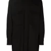 ( Nouvelle Collection ) Rick Owens Chemise Field à Poches à Rabat 09 BLACK -Rick Owens Soldes 17596610 37885613 600