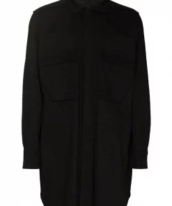 ( Nouvelle Collection ) Rick Owens Chemise Field Ă Poches Ă Rabat 09 BLACK