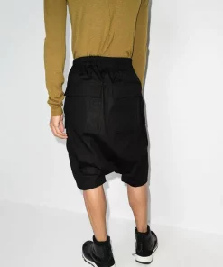 ( Nouvelle Collection ) Rick Owens 09 BLACK Short Sarouel à Poches Cargo Homme -Rick Owens Soldes 17596616 37866063 600