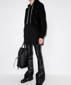 ( Nouvelle Collection ) Rick Owens Hoodie Long En Coton Homme -Rick Owens Soldes 17596625 37791957 600