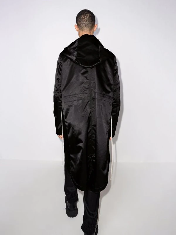 ( Nouvelle Collection ) Rick Owens Parka Bauhaus à Effet Satiné 09 BLACK 5 ( Nouvelle Collection ) Rick Owens Parka Bauhaus à Effet Satiné 09 BLACK – Image 3