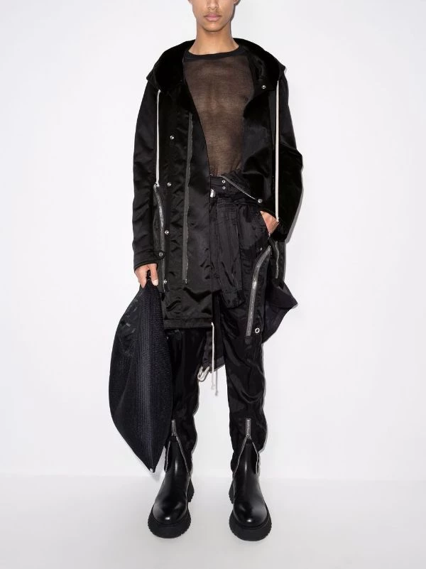 ( Nouvelle Collection ) Rick Owens Parka Bauhaus à Effet Satiné 09 BLACK 7 ( Nouvelle Collection ) Rick Owens Parka Bauhaus à Effet Satiné 09 BLACK – Image 5