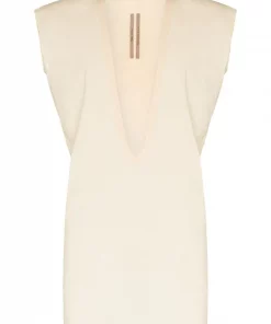 ( Nouvelle Collection ) Rick Owens 21 NATURAL T-shirt Dylan à Mancherons Homme