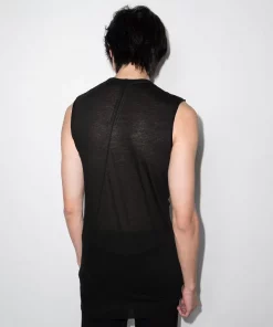( Nouvelle Collection ) Rick Owens 09 BLACK Débardeur SL Long Homme -Rick Owens Soldes 17597134 37792025 600