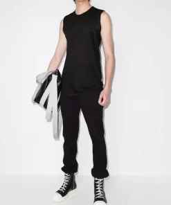 ( Nouvelle Collection ) Rick Owens 09 BLACK Débardeur SL Long Homme -Rick Owens Soldes 17597134 37792027 600