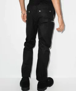 Rick Owens 09 BLACK Pantalon Fuselé à Détails De Zips Homme -Rick Owens Soldes 17597140 37817547 600