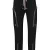 Rick Owens 09 BLACK Pantalon Fuselé à Détails De Zips Homme