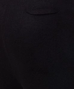 ( Nouvelle Collection ) Rick Owens 09 BLACK Pantalon De Jogging En Cachemire à Taille à Lien De Resserrage Homme -Rick Owens Soldes 17705958 37712671 600