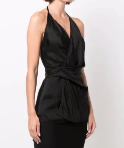 ( Nouvelle Collection ) Rick Owens 09 BLACK Haut Laura Femme -Rick Owens Soldes 17705975 38408936 600