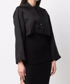 ( Nouvelle Collection ) Rick Owens Chemise Babel Crop Femme -Rick Owens Soldes 17705985 37734740 600