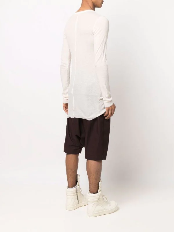 ( Nouvelle Collection ) Rick Owens T-shirt à Encolure Ras Du Cou Homme 6 ( Nouvelle Collection ) Rick Owens T-shirt à Encolure Ras Du Cou Homme – Image 4