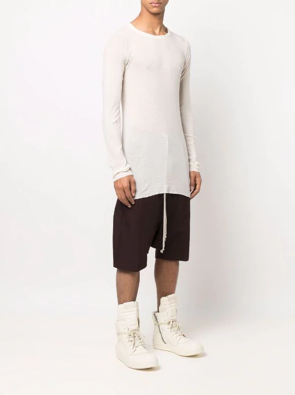 ( Nouvelle Collection ) Rick Owens T-shirt à Encolure Ras Du Cou Homme 5 ( Nouvelle Collection ) Rick Owens T-shirt à Encolure Ras Du Cou Homme – Image 3