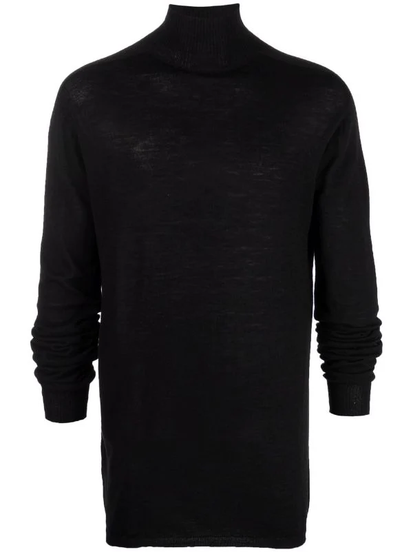 ( Nouvelle Collection ) Rick Owens 09 BLACK Pull à Col Roulé Homme 3 ( Nouvelle Collection ) Rick Owens 09 BLACK Pull à Col Roulé Homme
