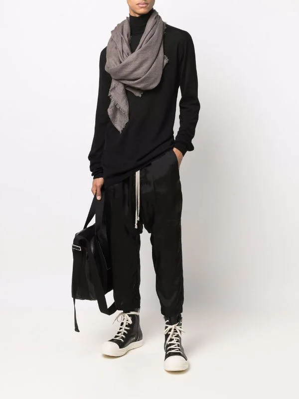 ( Nouvelle Collection ) Rick Owens 09 BLACK Pull à Col Roulé Homme 4 ( Nouvelle Collection ) Rick Owens 09 BLACK Pull à Col Roulé Homme – Image 2