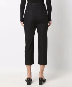 ( Nouvelle Collection ) Rick Owens Pantalon Court à Taille Haute 09 BLACK -Rick Owens Soldes 17706765 37746175 600