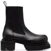 ( Nouvelle Collection ) Rick Owens 09 BLACK Bottes Beatle Ballast En Cuir Homme -Rick Owens Soldes 17706796 38762756 600
