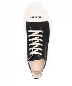 ( Nouvelle Collection ) Rick Owens 9911 BLACK/BLACK/MILK/MILK Baskets Abstract Homme -Rick Owens Soldes 17706897 38408319 600