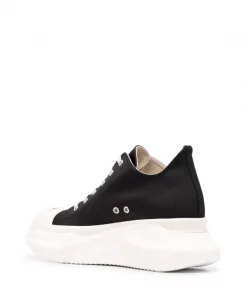 ( Nouvelle Collection ) Rick Owens 9911 BLACK/BLACK/MILK/MILK Baskets Abstract Homme -Rick Owens Soldes 17706897 38409074 600