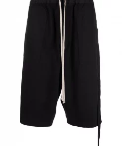 ( Nouvelle Collection ) Rick Owens Bermuda Bela à Taille élastique Homme