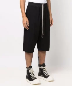 ( Nouvelle Collection ) Rick Owens Bermuda Bela à Taille élastique Homme -Rick Owens Soldes 17706914 37426331 600
