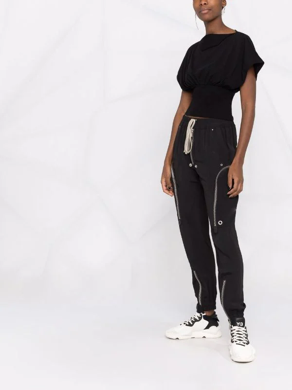 ( Nouvelle Collection ) Rick Owens Haut Tommy Crop à Fronces 09 BLACK 8 ( Nouvelle Collection ) Rick Owens Haut Tommy Crop à Fronces 09 BLACK – Image 6