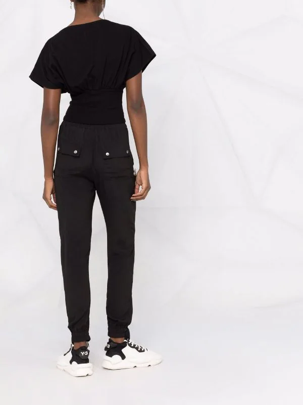 ( Nouvelle Collection ) Rick Owens Haut Tommy Crop à Fronces 09 BLACK 6 ( Nouvelle Collection ) Rick Owens Haut Tommy Crop à Fronces 09 BLACK – Image 4