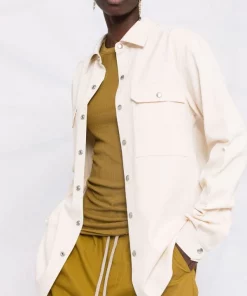 ( Nouvelle Collection ) Rick Owens 21 NATURAL Chemise En Jean à Manches Longues Femme -Rick Owens Soldes 17707267 37387354 600