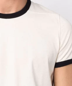 ( Nouvelle Collection ) Rick Owens T-shirt à Bords Contrastants 2109 NATURAL/BLACK 11 ( Nouvelle Collection ) Rick Owens T-shirt à Bords Contrastants 2109 NATURAL/BLACK -Rick Owens Soldes 17707273 37734607 600