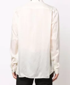 ( Nouvelle Collection ) Rick Owens Chemise Larry à Boutons Pressions Homme -Rick Owens Soldes 17707279 38446559 600