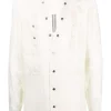 ( Nouvelle Collection ) Rick Owens Chemise Larry à Boutons Pressions Homme