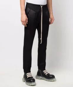 Rick Owens Pantalon De Jogging Fog à Design à Empiècements 09 BLACK -Rick Owens Soldes 17707284 37734565 600