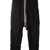 ( Nouvelle Collection ) Rick Owens 09 BLACK Pantalon De Jogging Sarouel Court Homme -Rick Owens Soldes 17707285 37427039 600