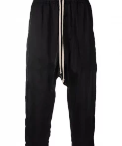 ( Nouvelle Collection ) Rick Owens 09 BLACK Pantalon De Jogging Sarouel Court Homme