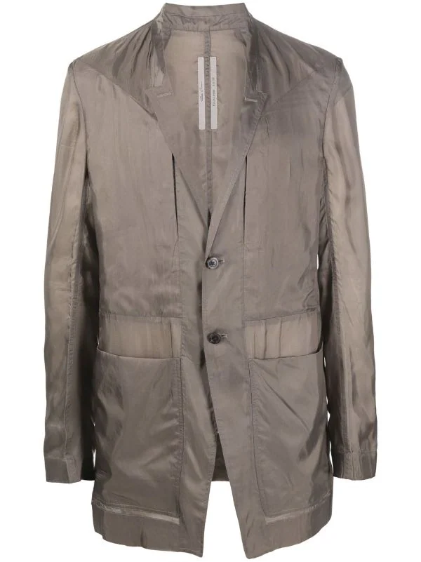 ( Nouvelle Collection ) Rick Owens 34 DUST Veste Lido à Simple Boutonnage Homme 3 ( Nouvelle Collection ) Rick Owens 34 DUST Veste Lido à Simple Boutonnage Homme