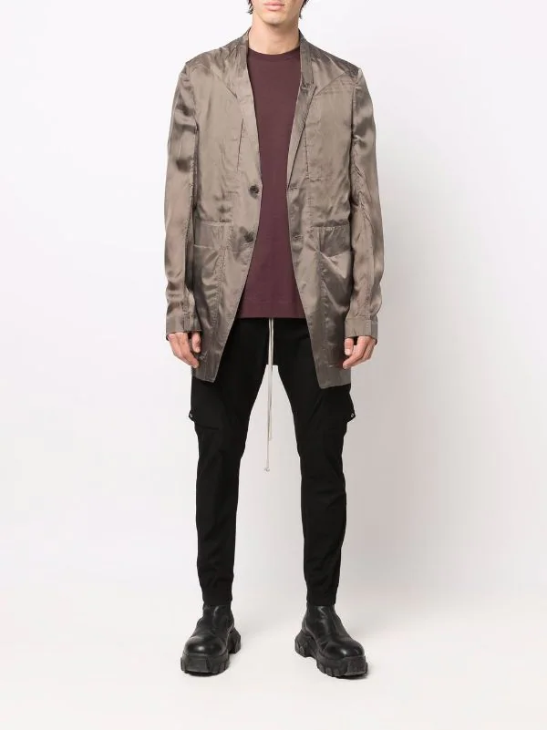 ( Nouvelle Collection ) Rick Owens 34 DUST Veste Lido à Simple Boutonnage Homme 4 ( Nouvelle Collection ) Rick Owens 34 DUST Veste Lido à Simple Boutonnage Homme – Image 2