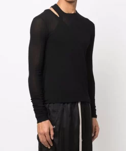 ( Nouvelle Collection ) Rick Owens T-shirt Banana Nervuré Homme -Rick Owens Soldes 17707296 37426459 600