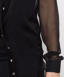 ( Nouvelle Collection ) Rick Owens Chemise En Soie à Effet De Transparence 09 BLACK -Rick Owens Soldes 17707298 37745057 600