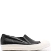 ( Nouvelle Collection ) Rick Owens 9111 BLACK/MILK/MILK Chaussures De Skate Boat Homme -Rick Owens Soldes 17707303 37388466 600