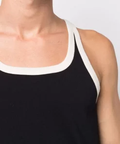 ( Nouvelle Collection ) Rick Owens Débardeur Banded 0921 BLACK/natural -Rick Owens Soldes 17707315 37735191 600