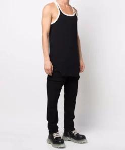 ( Nouvelle Collection ) Rick Owens Débardeur Banded 0921 BLACK/natural -Rick Owens Soldes 17707315 37735197 600