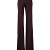 ( Nouvelle Collection ) Rick Owens Pantalon évasé Bias à Taille Haute Nervurée 64 OXBLOOD