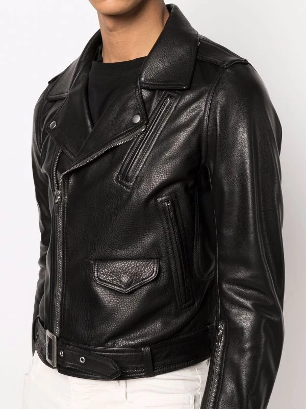 ( Nouvelle Collection ) Rick Owens 09 BLACK Veste Lukes Stooges En Cuir Homme 7 ( Nouvelle Collection ) Rick Owens 09 BLACK Veste Lukes Stooges En Cuir Homme – Image 5