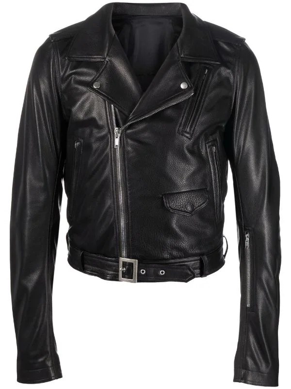 ( Nouvelle Collection ) Rick Owens 09 BLACK Veste Lukes Stooges En Cuir Homme 3 ( Nouvelle Collection ) Rick Owens 09 BLACK Veste Lukes Stooges En Cuir Homme