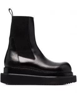 ( Nouvelle Collection ) Rick Owens 09 BLACK Bottes Beatle Turbo Cyclops Homme