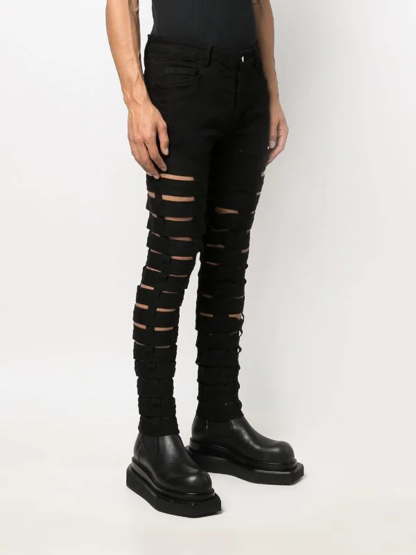 ( Nouvelle Collection ) Rick Owens Jean Spartan Skinny à Découpes Homme 5 ( Nouvelle Collection ) Rick Owens Jean Spartan Skinny à Découpes Homme – Image 3