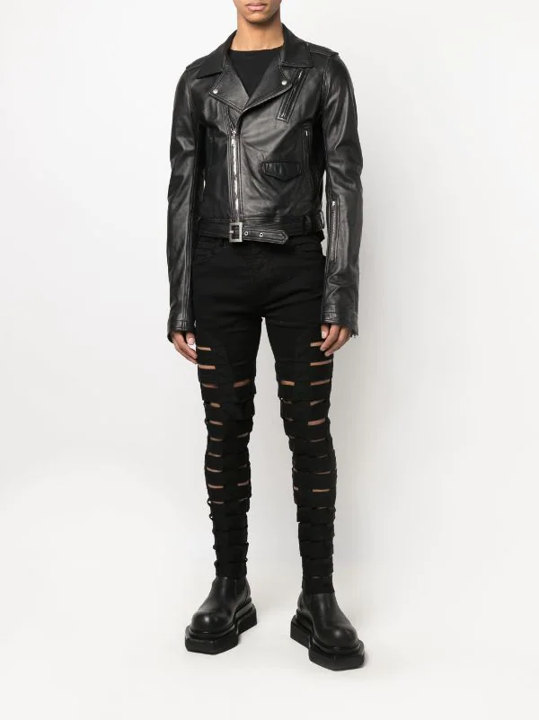 ( Nouvelle Collection ) Rick Owens Jean Spartan Skinny à Découpes Homme 4 ( Nouvelle Collection ) Rick Owens Jean Spartan Skinny à Découpes Homme – Image 2