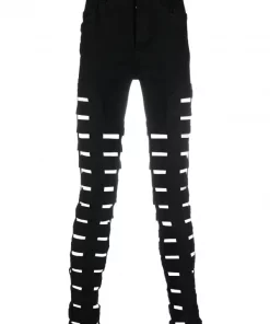 ( Nouvelle Collection ) Rick Owens Jean Spartan Skinny à Découpes Homme